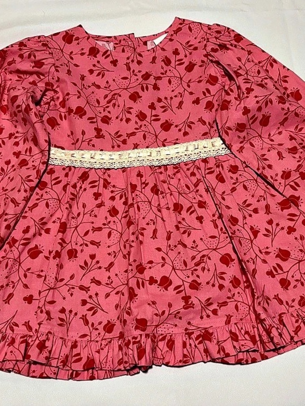 Hannah Kate RN 177064 Floral Dress in Pink Girls 6 Like New